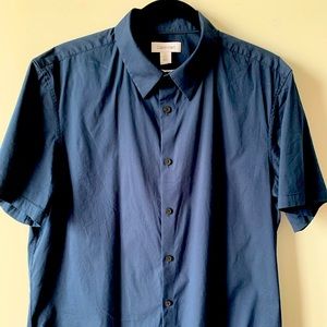 Calvin Klein Short Sleeve Button Shirt / Large